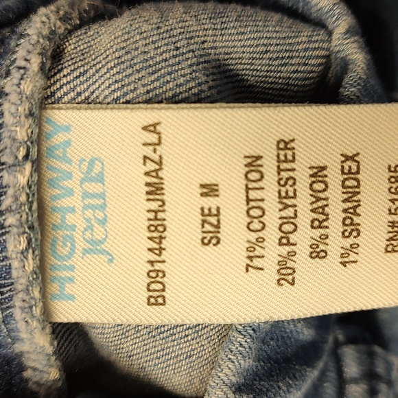 Highway Pull-on Jeans Size Medium - Picture 3 of 5